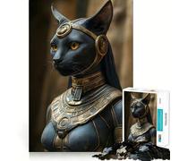 Rompecabezas para Adultos de 1000 Piezas Bastet,Realista,de Ajuste Limpio,decoración,Juego Divertido para Pensar,Tiempo de Juego Acogedor,Regalo de cumpleaños para Aficionados (38x52cm)