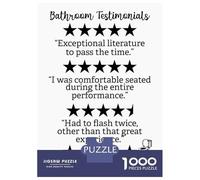 Rompecabezas para Adultos De 1000 Piezas Bathroom Humor Testimonial Rompecabezas para Adultos Juegos Relajantes Decoración Cumpleaños 70x50cm/1000pcs