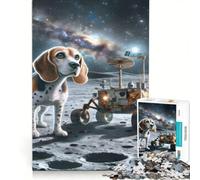 Rompecabezas para Adultos de 1000 Piezas: Beagle Astronómico Juegos relajantes y de Descubrimiento, decoración Perfecta, cumpleaños y Navidad 50x75cm