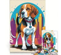 Rompecabezas para Adultos de 1000 Piezas Beagle Do, Juguetes para armar, Entrena tu Cerebro y Tus Manos, con póster y Hoja de Preguntas a Juego 38x26cm