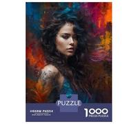 Rompecabezas para Adultos De 1000 Piezas Beautiful Abstract Woman Rompecabezas para Adultos Juguete Decoración De Pared Decoración del Hogar Regalos para Amigos Y Familiares 70x50cm/1000pcs