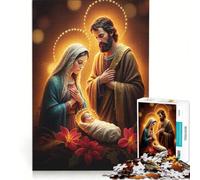 Rompecabezas para Adultos de 1000 Piezas Belén de Jesús Juegos educativos desafiantes de completar cumpleaños 38x52cm