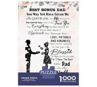 Rompecabezas para Adultos De 1000 Piezas Best Bonus Dad Rompecabezas para Adultos Juguetes Antiestrés Mejora La Memoria Oferta como Regalo para Toda La Familia 52x38cm/1000pcs
