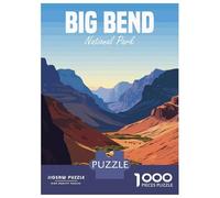Rompecabezas para Adultos De 1000 Piezas Big Bend National Park Rompecabezas para Adultos Juegos De Relajación Corte De Precisión Difícil Y Desafiante 38x26cm/1000pcs