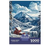 Rompecabezas para Adultos De 1000 Piezas Big Sky Montana Ski Resort Rompecabezas DIY Juguetes Divertidos Y Humorísticos Cumpleaños Y Navidad 38x26cm/1000pcs