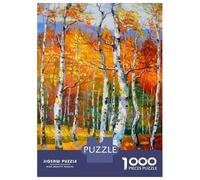 Rompecabezas para Adultos De 1000 Piezas Birches in The Sun Rompecabezas Juego De Ingenio Mejora La Memoria Regalos para Amigos Y Familiares 70x50cm/1000pcs