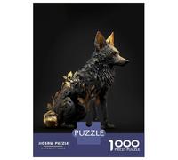 Rompecabezas para Adultos De 1000 Piezas Black and Gold Fox Rompecabezas para Adultos Juegos Relajantes Análisis Y Lógica Regalos para Amigos Y Familiares 70x50cm/1000pcs