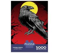 Rompecabezas para Adultos De 1000 Piezas Black Crows Moonlight Rompecabezas para Adultos Juegos Familiares Pero Divertidos Y Humorísticos Cumpleaños 38x26cm/1000pcs