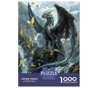 Rompecabezas para Adultos De 1000 Piezas Black Dragon Sovereign Rompecabezas para Adultos Juegos Relajantes Carrera De Velocidad De Manos Interacción Entre Padres E Hijos 52x38cm/1000pcs