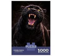 Rompecabezas para Adultos De 1000 Piezas Black Panther Roaring Rompecabezas para Adultos Juguetes Antiestrés Análisis Y Lógica Oferta como Regalos para Toda La Familia 52x38cm/1000pcs