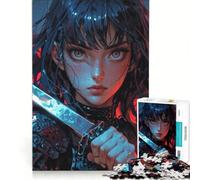 Rompecabezas para Adultos de 1000 Piezas: Blade of The Crimson, Juego Imposible, Actividades Divertidas para Hacer en casa, cumpleaños 38x52cm