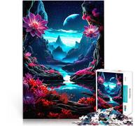 Rompecabezas para Adultos de 1000 Piezas Bloom Noir 2 Juguetes educativos de Aprendizaje Juegos Familiares Apto para Parejas 52x38cm