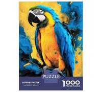 Rompecabezas para Adultos De 1000 Piezas Blue and Gold Macaw Parrot Rompecabezas Antiestrés Juguetes Divertidos Y Humorísticos Actividades Divertidas En Casa, 52x38cm/1000pcs