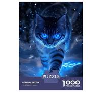 Rompecabezas para Adultos De 1000 Piezas Blue-Eyed Cat in Snow Rompecabezas para Adultos Juguetes Antiestrés Decoración del Hogar Juego Desafiante Regalos 38x26cm/1000pcs
