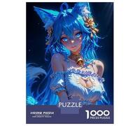 Rompecabezas para Adultos De 1000 Piezas Blue Foxy Anime Girl Rompecabezas para Adolescentes Juego Familiar Carrera De Velocidad Manual Cumpleaños 52x38cm/1000pcs