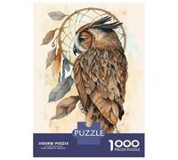 Rompecabezas para Adultos De 1000 Piezas Boho Dream Catcher Owl Rompecabezas para Adultos Juego De Ingenio Difícil Oferta Difícil como Regalo para Toda La Familia 70x50cm/1000pcs