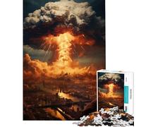 Rompecabezas para Adultos de 1000 Piezas Bomba atómica Actividades Divertidas en casa Actividades Familiares Juegos relajantes para Mayores de 14 años Juego de Rompecabezas Disponible 38x26cm
