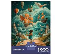 Rompecabezas para Adultos De 1000 Piezas Book Pirate Ship Sky Rompecabezas Antiestrés Juguetes Divertidos Y Humorísticos Actividades Divertidas En Casa, 38x26cm/1000pcs