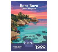 Rompecabezas para Adultos De 1000 Piezas Bora Bora French Polynesia Rompecabezas para Adultos Juguete Decoración De Pared Decoración del Hogar Regalos para Amigos Y Familiares 70x50cm/1000pcs