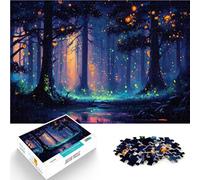 Rompecabezas para Adultos de 1000 Piezas Bosque Místico Juego desafiante y Juego Familiar Actividades Divertidas en casa, Regalos de cumpleaños, Regalos de Viaje, 75x50cm