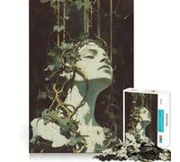 Rompecabezas para Adultos de 1000 Piezas Bound by The Roots of Time con Bordes impecables Juguete Divertido para ejercitar la Mente Escena navideña acogedora y Divertida (38x52cm)