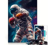 Rompecabezas para Adultos de 1000 Piezas Boxeo,Astronauta,Planetas,Arte de Corte preciso,Juego para ejercitar la Mente,Tiempo de Juego Relajante, (50x75cm)