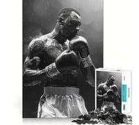 Rompecabezas para Adultos de 1000 Piezas,Boxer in The Rain,Exact Edge Art,Juego de Habilidad y Pensamiento,Juego Tranquilo,Regalo de cumpleaños para la Mente (38x52cm)