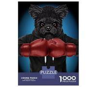 Rompecabezas para Adultos De 1000 Piezas Boxer Maltese Dog Rompecabezas Antiestrés Juguetes Divertidos Y Humorísticos Actividades Divertidas En Casa, 70x50cm/1000pcs