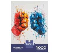 Rompecabezas para Adultos De 1000 Piezas Boxing Gloves Wall Art Print Rompecabezas para Adolescentes Juguetes De Bricolaje Corte De Precisión Difícil Y Desafiante 38x26cm/1000pcs