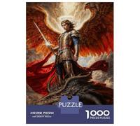 Rompecabezas para Adultos De 1000 Piezas Breaker of Chains, Binder of Demons Archangel Michael Rompecabezas para Adultos Juego Práctico Corte De Precisión 52x38cm/1000pcs