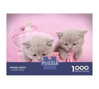 Rompecabezas para Adultos De 1000 Piezas British Shorthair Kittens Rompecabezas para Adultos Juguetes Antiestrés Aliviador del Estrés Regalos De Cumpleaños Y Únicos 70x50cm/1000pcs