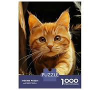 Rompecabezas para Adultos De 1000 Piezas British Shorthair Red Tabby Kitten Rompecabezas para Adultos Juego De Ingenio Regalos para Mujeres 70x50cm/1000pcs