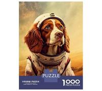 Rompecabezas para Adultos De 1000 Piezas Brittany Spaniel Mars Rompecabezas para Adultos Juguetes Antiestrés Corte De Precisión Juego Desafiante Regalos 38x26cm/1000pcs