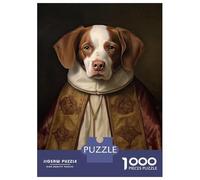Rompecabezas para Adultos De 1000 Piezas Brittany Spaniel The Pope Rompecabezas para Adultos Juego De Ingenio Regalos para Mujeres 38x26cm/1000pcs