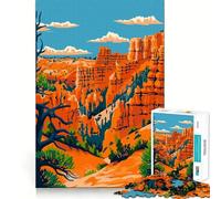 Rompecabezas para Adultos de 1000 Piezas,Bryce Canyon,Utah,EE UU,Exact Edge Art,Juguete Creativo,Juego para Pasar un rato Agradable,Pieza de Arte navideña (38x52cm)