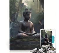Rompecabezas para Adultos de 1000 Piezas, Buda, Mariposa, Zen, Juego práctico, Actividades Divertidas en casa, Fortalece el Amor Entre Parejas, 38x26cm