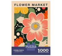 Rompecabezas para Adultos De 1000 Piezas Budapest Flower Market Botanical Travel Poster Rompecabezas para Adultos Juguete Decoración De Pared Mejora La Memoria 70x50cm/1000pcs