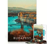 Rompecabezas para Adultos de 1000 Piezas,Budapest,Hungría,Exact Edge Art,Juguete Creativo,Juego para Pasar un rato Agradable,Pieza de Arte navideña (38x52cm)