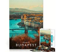 Rompecabezas para Adultos de 1000 Piezas,Budapest,Hungría,Exact Edge Art,Juguete Creativo,Juego para Pasar un rato Agradable,Pieza de Arte navideña (38x26cm)