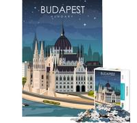 Rompecabezas para Adultos de 1000 Piezas Budapest Hungría Ideal para Viajes Juegos educativos desafíos y como Regalo de cumpleaños tamaño 38x52cm