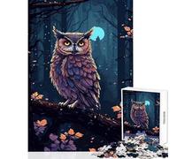 Rompecabezas para Adultos de 1000 Piezas búho Misterioso Juguete Educativo Ideas de Regalo para Juegos educativos Que mejoran el Amor en Pareja tamaño 50x75cm