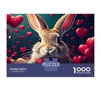 Rompecabezas para Adultos De 1000 Piezas Bunny in Love Rompecabezas para Adultos Juego Práctico Alivia El Estrés Desafío Educativo 70x50cm/1000pcs