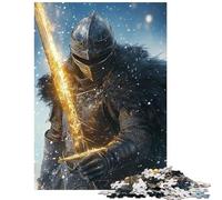 Rompecabezas para Adultos de 1000 Piezas Caballero de la Llama Rompecabezas para Adultos Carrera de Velocidad Manual Cada Pieza es única Juguetes educativos (75x50cm)