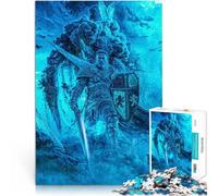 Rompecabezas para Adultos de 1000 Piezas Caballero de la Niebla Azul Juguetes de Juego desafiantes Mejorar el Amor Entre Parejas 52x38cm