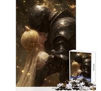 Rompecabezas para Adultos de 1000 Piezas Caballero y Princesa abrazados decoración del hogar Juguetes Regalo para cumpleaños Juegos Familiares Mejora el Amor en Pareja tamaño 38x26cm