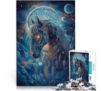 Rompecabezas para Adultos de 1000 Piezas Caballo mágico de fantasía Aprendizaje Educativo Cada Pieza es única: un desafiante y Divertido Juego Familiar 75x50cm