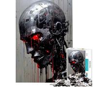 Rompecabezas para Adultos de 1000 Piezas Cabeza cibernética desafío Educativo desafío difícil Juegos Divertidos para Mayores de 14 años 50x75cm