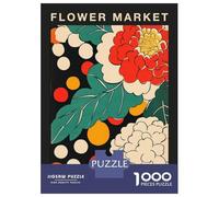Rompecabezas Para Adultos De 1000 Piezas Cadiz Flower Market Botanical Travel Poster Rompecabezas Para Adultos Juego Práctico Análisis Y Lógica Gran Regalo Para Los Amantes De Los Juegos 38x26cm/1000p