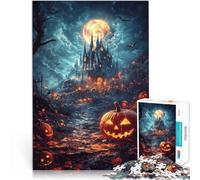 Rompecabezas para Adultos de 1000 Piezas Calabaza Espeluznante de fantasía Análisis y lógica Colección de Artistas, Bellas Artes 38x26cm