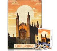 Rompecabezas para Adultos de 1000 Piezas Cambridge Family Fun & Game Night, antiestrés, Regalo para el Amigo Secreto, tamaño 38x52cm